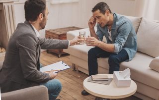 therapist helping patient with overcoming codependency