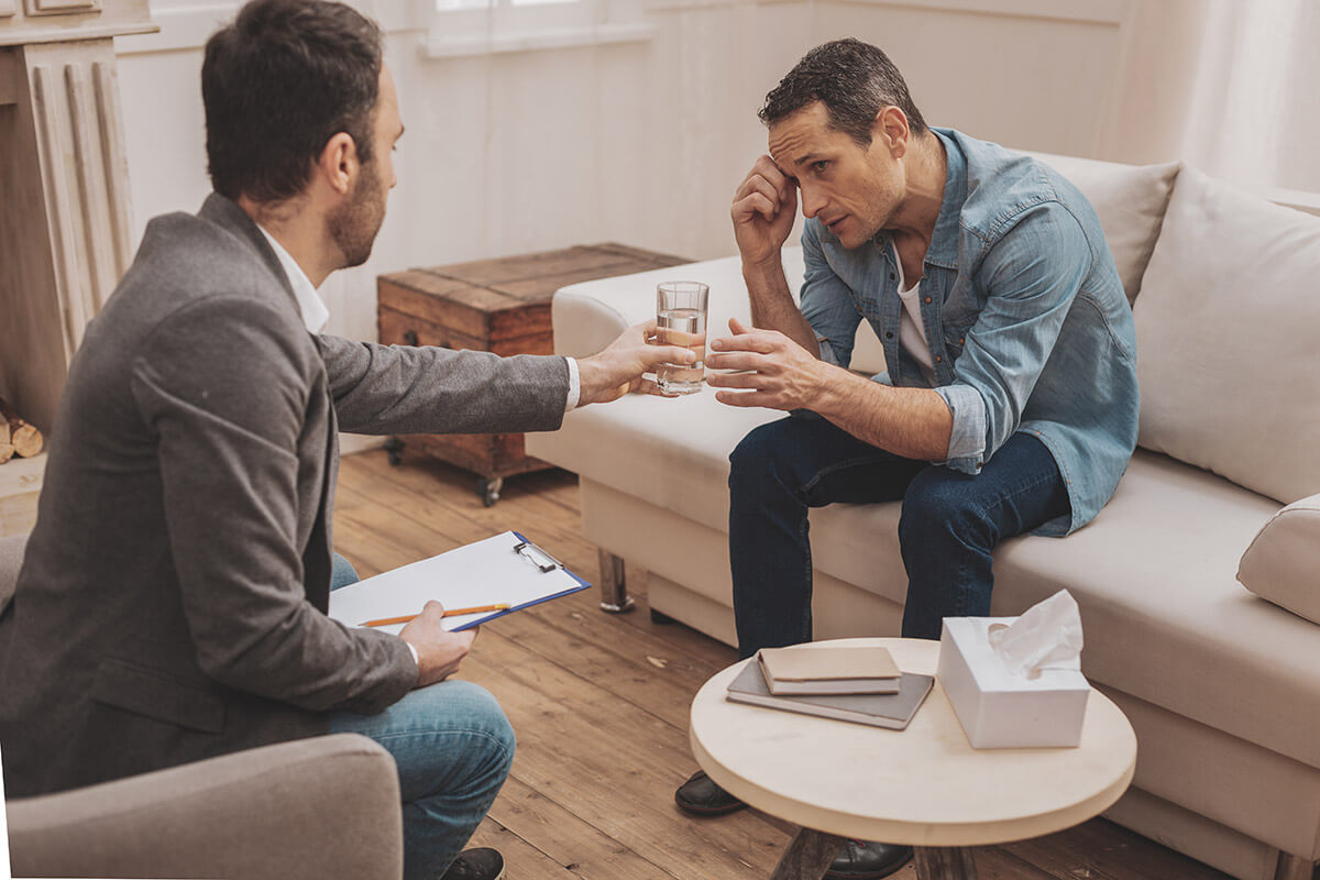 therapist helping patient with overcoming codependency