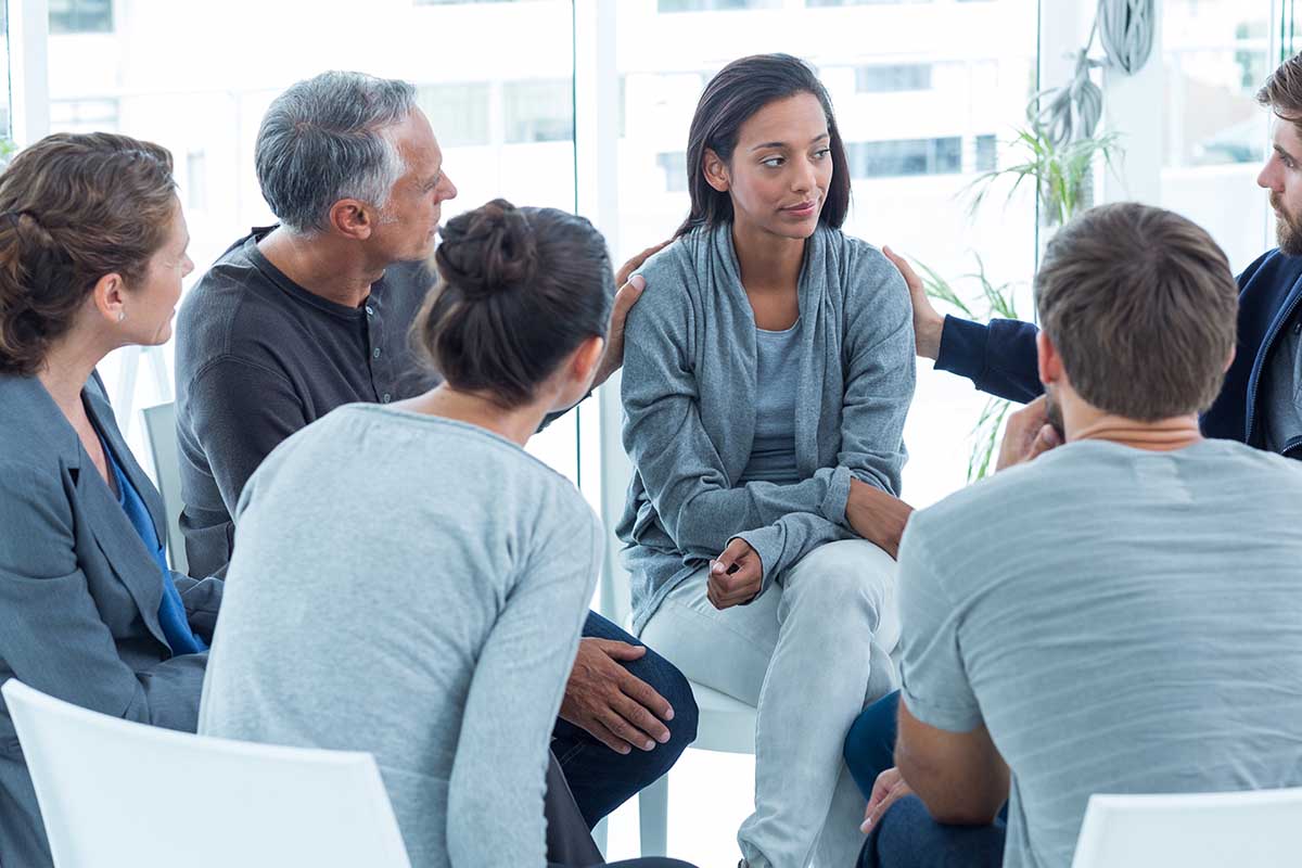 support group meets during national alcohol and drug recovery month